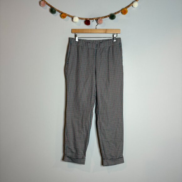 J. Jill colorful houndstooth cuffed pants - Picture 1 of 5